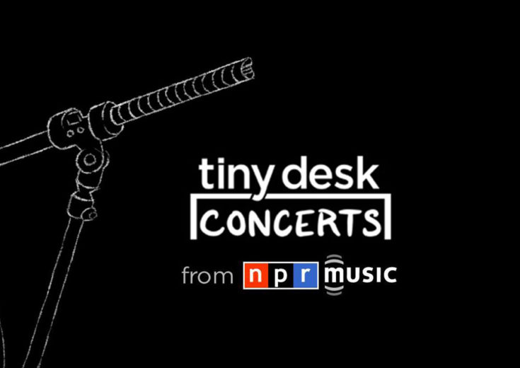 NPR tiny desk concerts from npr music with a microphone