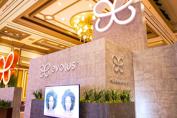 evolus brand activation trade show booth branded logo fgpg experiential