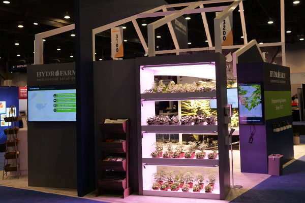 hydrofarm trade show booth greenhouse display fgpg experiential