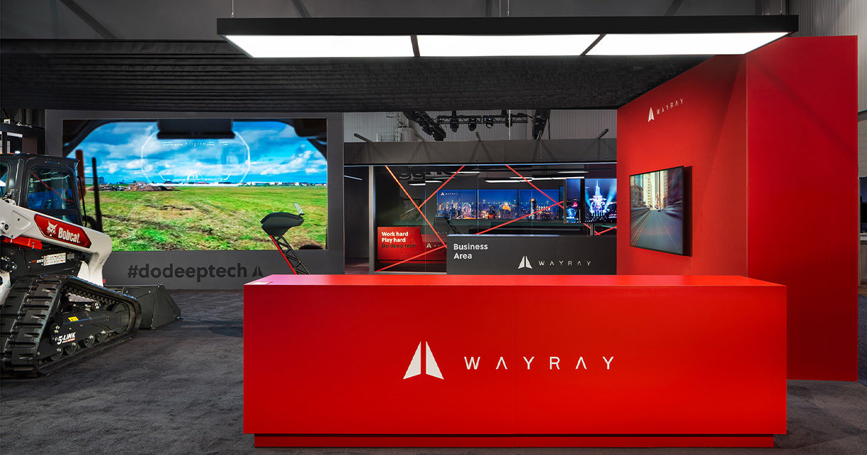WayRay CES Trade Show Exhibit Booth Entrance Reception
