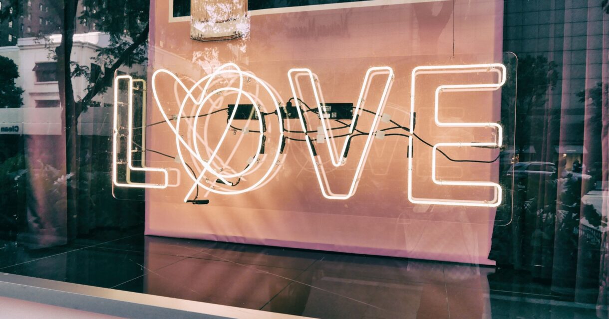 image of a neon sign spelling 