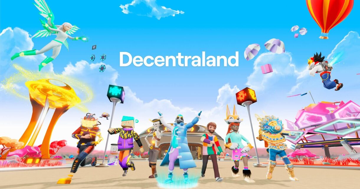 image of a decentraland animated graphic representing gaming companies in the metaverse