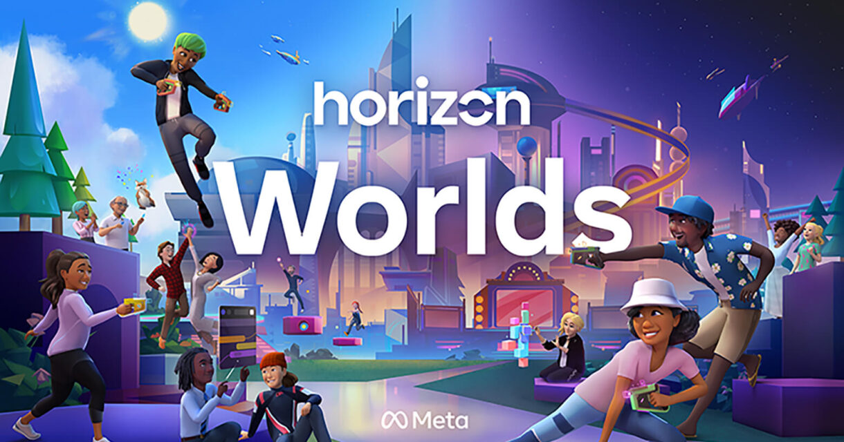 illustration of meta horizons gaming vr experience and representing gaming companies in the metaverse