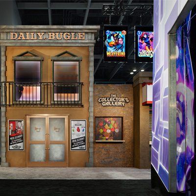 Scenic Design of Marvel Snap Launch at NY Comic Con