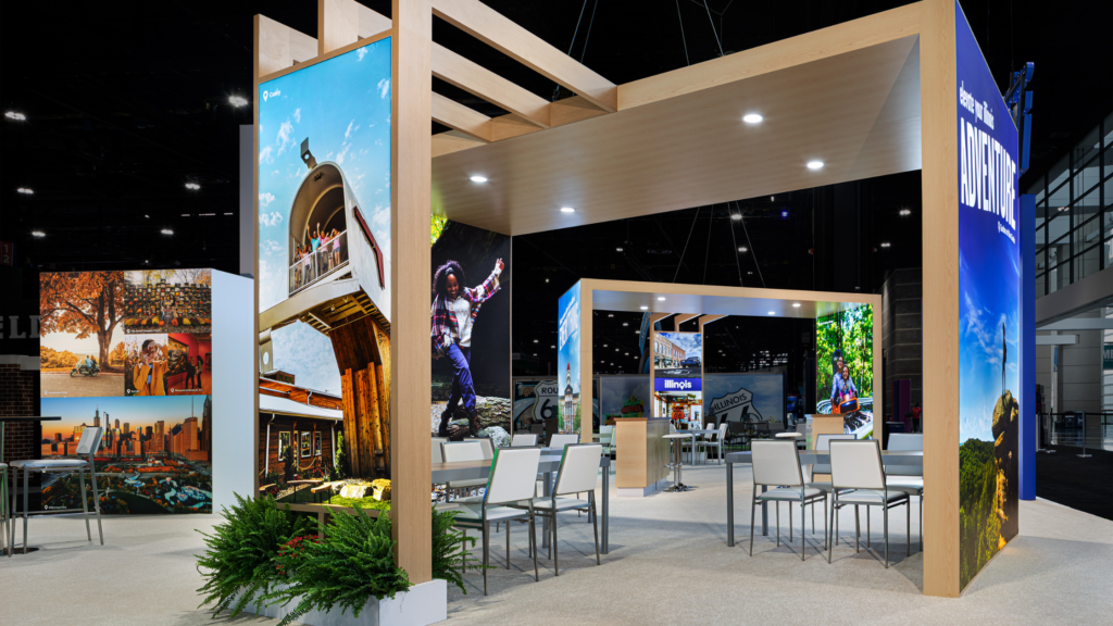 Experiential marketing booth for Illinois