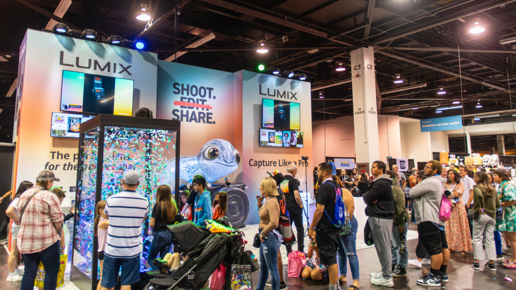 Popular interactive marketing booth for Lumix